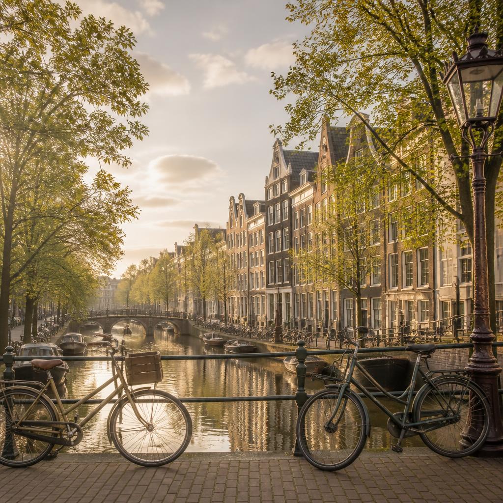 Amsterdam: cidade dos canais, bicicletas e cafés